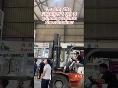 컨테이너에 고객 로봇 밀링 셀을 로딩