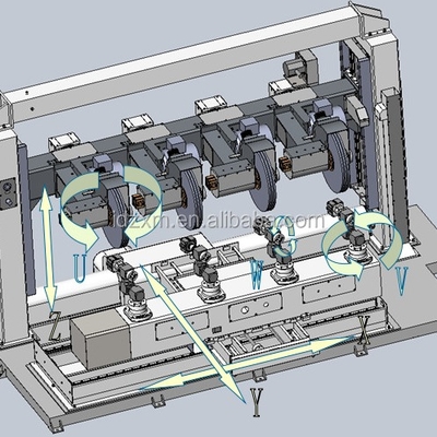 주문 완전 자동 CNC 연마기 0-3000rpm 200-400mm 휠 온라인 제조