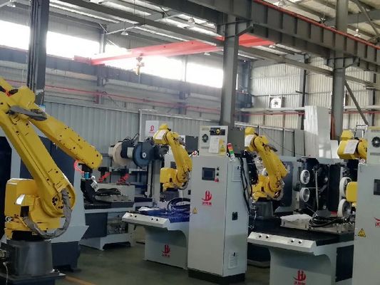 핸들을 수직으로 유지하기 위한 10.5KW FUNAC 로봇 폴리싱 머신